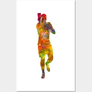 Soccer referee in watercolor Posters and Art